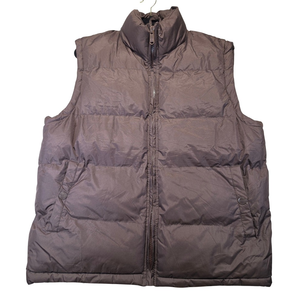 Sportier 1957 Mens Puffer Vest Brown Full Zip Quilted Padded Gilet Size M‎